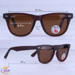 عینک آفتابی مردانه ری بن قهوه ای پلاریزه RB 2140-M/3 - Image 2
