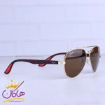 عینک آفتابی ری بن مردانه فلزی قهوه ای خلبانی RB 2402/2 - Image 3
