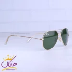 عینک آفتابی ری بن مردانه فلزی فریم طلایی خلبانی RB 3025/2 - Image 4