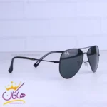 عینک آفتابی ری بن مردانه فلزی تمام مشکی خلبانی RB 3025F/1 - Image 4