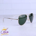 عینک آفتابی ری بن مردانه شیشه سبز خلبانی RB 3025F/2 - Image 4