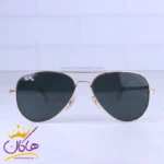 عینک آفتابی ری بن مردانه شیشه مشکی خلبانی RB 3025F/3