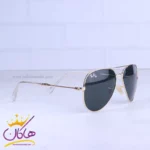 عینک آفتابی ری بن مردانه شیشه مشکی خلبانی RB 3025F/3 - Image 4