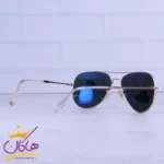 عینک آفتابی ری بن مردانه فلزی طلایی شیشه مشکی RB 3026 F/1 - Image 3