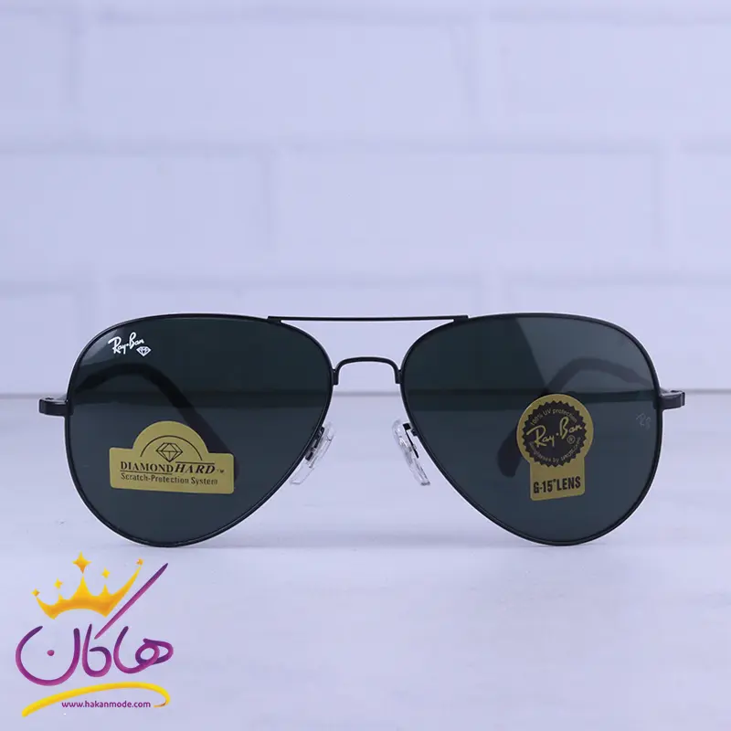 Ray-ban-highcopy-sunglasses-code-RB3026F.31.webp عینک آفتابی ری بن مردانه فلزی مشکی RB 3026 F/3 - Image 1