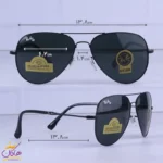 عینک آفتابی ری بن مردانه فلزی مشکی RB 3026 F/3 - Image 2