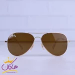 عینک آفتابی ری بن مردانه طلایی فریم خلبانی RB 3026 F/4