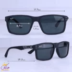 عینک آفتابی مردانه ری بن فریم مستطیل مشکی RB 3313/2 - Image 2