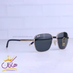عینک آفتابی ری بن مردانه فریم فلزی طلایی RB 3529/2 - Image 4