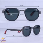 عینک آفتابی ری بن فراری مردانه فریم مربع RB 3674/3 - Image 2