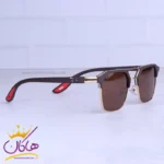 عینک آفتابی ری بن فراری مردانه فریم مربع قهوه ای RB 3697/5 - Image 4