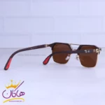 عینک آفتابی ری بن فراری مردانه فریم مربع قهوه ای RB 3697/5 - Image 3