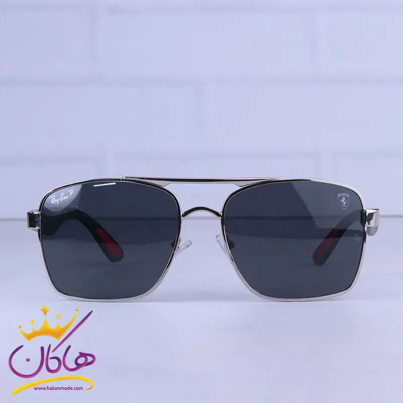 Ray-ban-highcopy-sunglasses-code-RB43889.11.webp عینک آفتابی ری بن فراری مردانه فریم نقره ای RB 43889/1 - Image 1