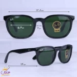عینک آفتابی زنانه ری بن مشکی شیشه سبز RB 43901/1 - Image 2