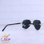 عینک آفتابی ری بن مردانه فلزی طلایی شیشه مشکی RB 4854/1 - Image 4