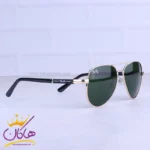 عینک آفتابی ری بن مردانه فلزی طلایی شیشه سبز RB 4854/2 - Image 4