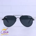 عینک آفتابی ری بن مردانه فلزی تمام مشکی RB 4854/3