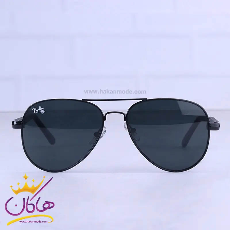 Ray-ban-highcopy-sunglasses-code-RB4854.31.webp عینک آفتابی ری بن مردانه فلزی تمام مشکی RB 4854/3 - Image 1