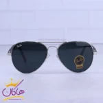 عینک آفتابی ری بن مردانه نقره ای شیشه مشکی RB 5289/1