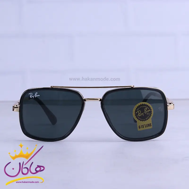 Ray-ban-highcopy-sunglasses-code-RB5658.11.webp عینک آفتابی ری بن مردانه مشکی طلایی RB 5658/1 - Image 1