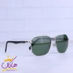 عینک آفتابی ری بن مردانه نقره ای شیشه سبز RB 5708/1 - Image 4