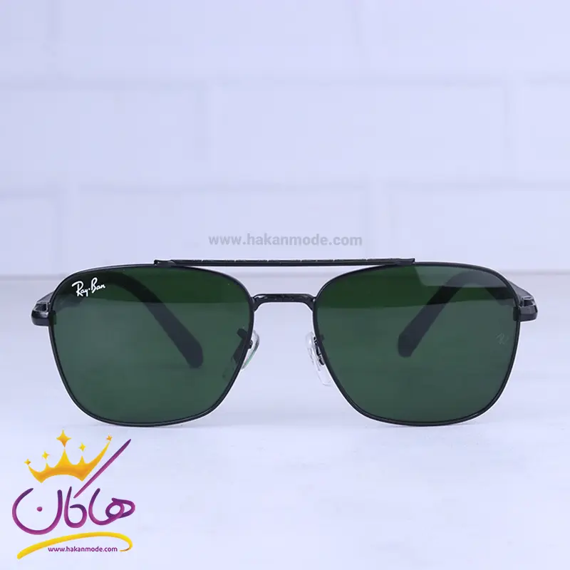 Ray-ban-highcopy-sunglasses-code-RB5712.31.webp عینک آفتابی مردانه ری بن مشکی شیشه سبز RB 5712/3 - Image 1