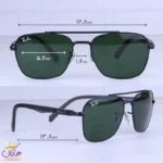 عینک آفتابی مردانه ری بن مشکی شیشه سبز RB 5712/3 - Image 2