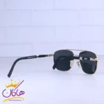 عینک آفتابی ری بن مردانه فریم فلزی طلایی RB 8025/1 - Image 3