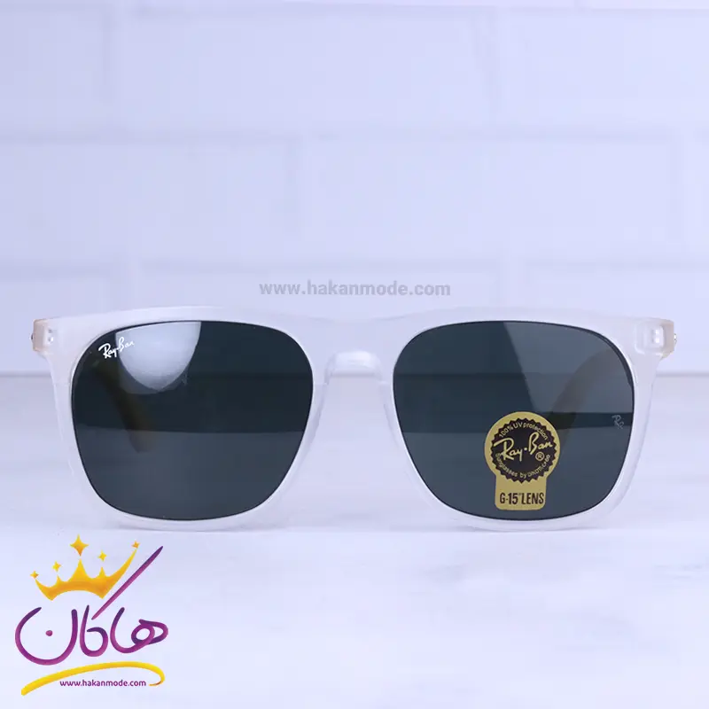 Ray-ban-highcopy-sunglasses-code-RB8306.11.webp عینک آفتابی مردانه ری بن فریم سفید مات RB 8306/1 - Image 1