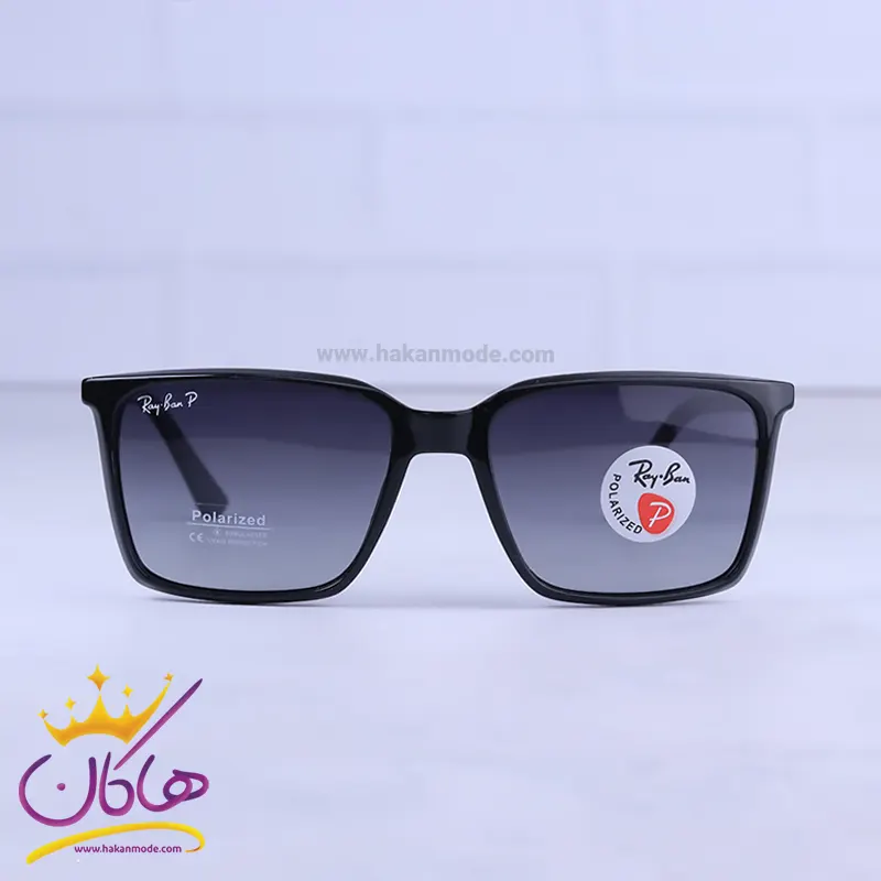 Ray-ban-highcopy-sunglasses-code-RB9113.11.webp عینک آفتابی مردانه ری بن فریم مشکی پلاریزه RB 9113/1 - Image 1