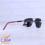 عینک آفتابی ری بن مردانه فریم فلزی طلایی RB 9713/1 - Image 3