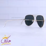 عینک آفتابی ری بن مردانه فریم طلایی خلبانی 3026/3 - Image 3
