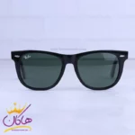 عینک آفتابی ری بن زنانه مشکی شیشه سبز RB 2140-54/1