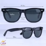 عینک آفتابی ری بن تمام مشکی RB2140 - Image 2