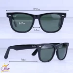 عینک آفتابی ری بن فریم مشکی پلاریزه RB2140 - Image 2