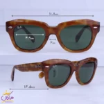 عینک آفتابی ری بن زنانه فریم قهوه ای RB 2186/4 - Image 2