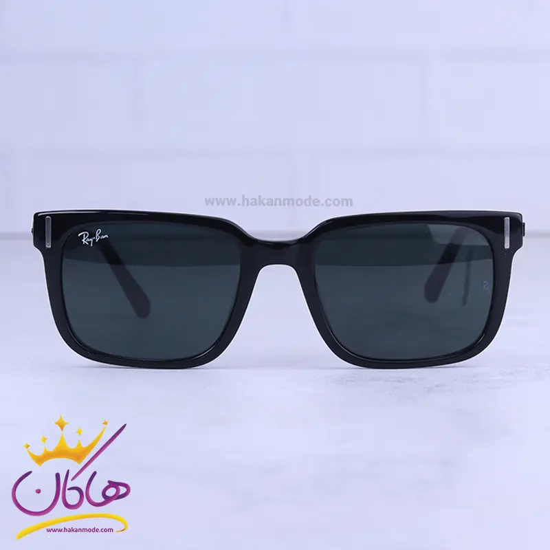 Ray-ban-sunglasses-code-RB-2190.11.webp عینک آفتابی ری بن زنانه فریم مستطیل مشکی RB 2190/1 - Image 1
