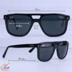 عینک آفتابی ری بن زنانه فریم مستطیل مشکی RB 2213/1 - Image 2