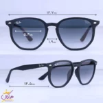 عینک آفتابی ری بن فریم مشکی RB4306 - Image 2