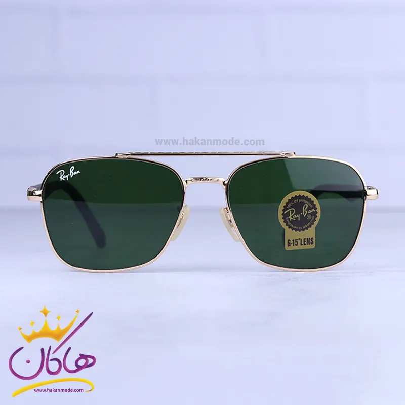 Ray-ban-sunglasses-code-RB-5712.21.webp عینک آفتابی مردانه ری بن تمام فریم طلایی RB 5712/2 - Image 1