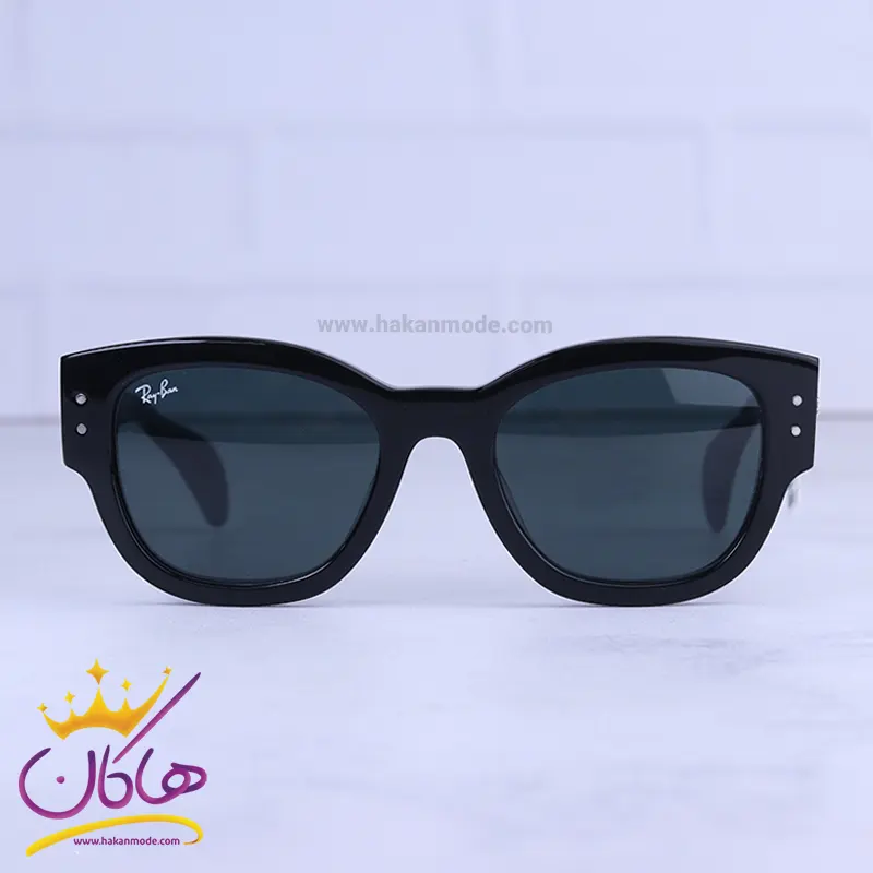 Ray-ban-sunglasses-code-RB-7681.11.webp عینک آفتابی ری بن زنانه فریم ویفرر مشکی RB 7681/1 - Image 1