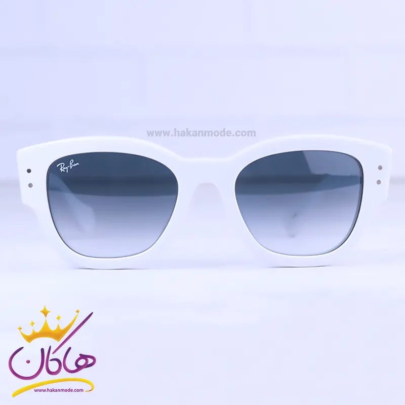 Ray-ban-sunglasses-code-RB-7681S-black-white1.webp عینک آفتابی ری بن فریم سفید RB7681s - Image 1