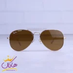 عینک آفتابی ری بن مردانه فلزی طلایی RB 3025/58/8