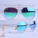 عینک آفتابی ری بن مردانه فلزی شیشه جیوه ای RB 3026/1 - Image 2