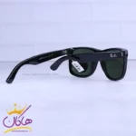 عینک آفتابی ری بن مردانه مشکی فریم مربع پلاریزه RB 4165/1 - Image 4