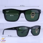عینک آفتابی مردانه ری بن فریم مستطیل مشکی RB 4428/2 - Image 2