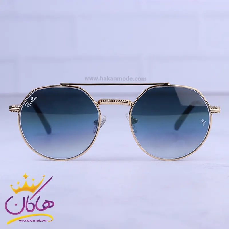 Ray-ban-sunglasses-code-RB8265.41.webp عینک آفتابی مردانه ری بن طلایی شیشه آبی RB8265/4 - Image 1