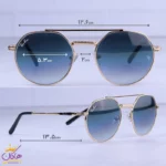عینک آفتابی مردانه ری بن طلایی شیشه آبی RB8265/4 - Image 2