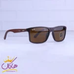 عینک آفتابی مردانه ری بن قهوه ای دسته چوبی RB 8303/4 - Image 4