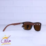 عینک آفتابی مردانه ری بن قهوه ای دسته چوبی RB 8303/4 - Image 3